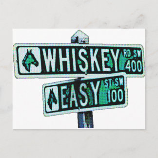 Whiskey Rode und Easy Street 2 Postkarte