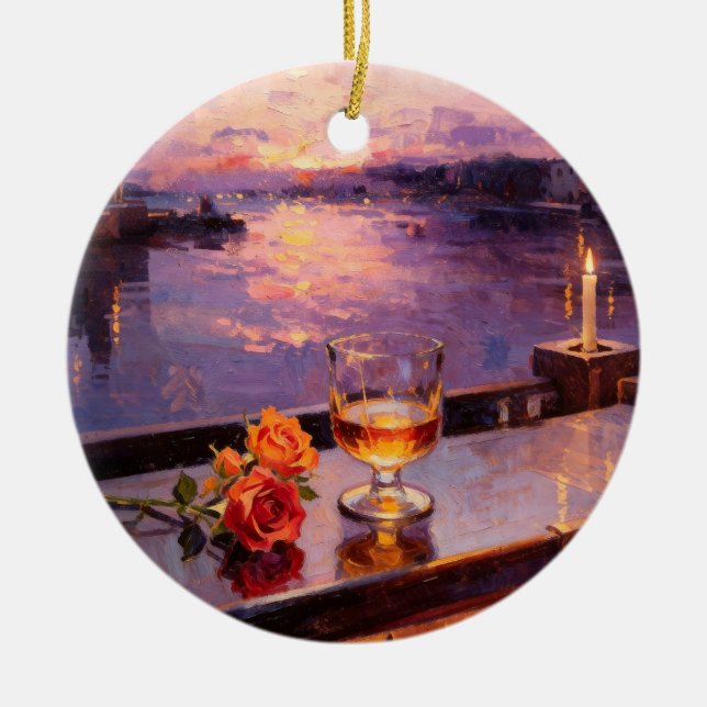 Whiskey & Roses Sunset Ornament (Vorne)