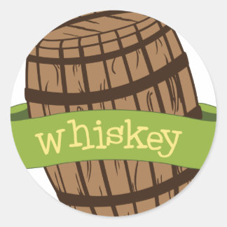 Whiskey Runder Aufkleber