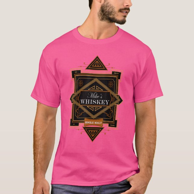 Whiskey-Single der Mike Malzlikör Whisky hilft 10 T-Shirt (Vorderseite)