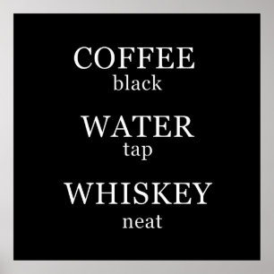 Whiskey-Slogan Poster