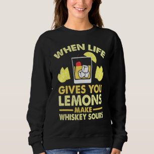 Whiskey Sour Cocktail Zitrone Sweatshirt