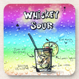 Whiskey Sour Drink Rezept Untersetzer