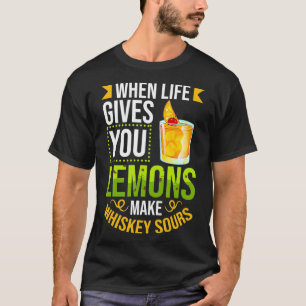 Whiskey Sour Rezept Cocktail Drink Mi T-Shirt