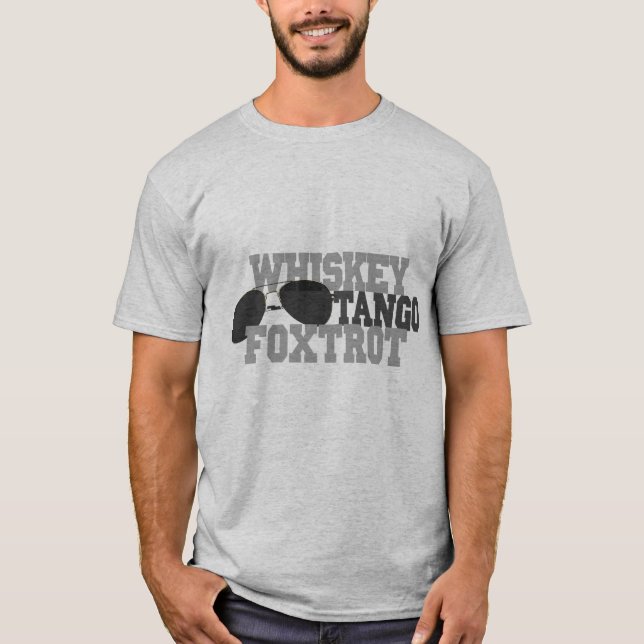 Whiskey Tango Foxtrot - Aviation Glass T-Shirt (Vorderseite)