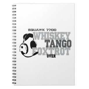 Whiskey Tango Foxtrot - Aviation Spaß Notizblock