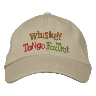 Whiskey Tango Foxtrot Casquette de broderie ectiqu