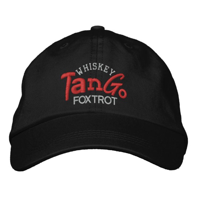 Whiskey Tango Foxtrot Stickerei Hut (Vorderseite)