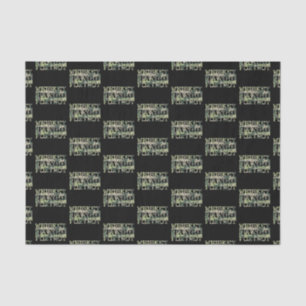 Whiskey Tango Foxtrot WTF Green Camouflage Seidenpapier