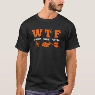 Whiskey Turkey Football Funny Erntedank T Shirt