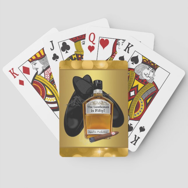 Whiskey und Cigar Poker Card Game Playing Cards Spielkarten (Rückseite)