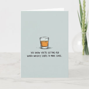 Whiskey Vatertagskarte Karte