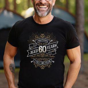 Whiskey Vintag Mens 60. Geburtstag T-Shirt