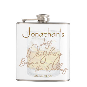 Whiskey Wedding Bachelor Party Flachmann