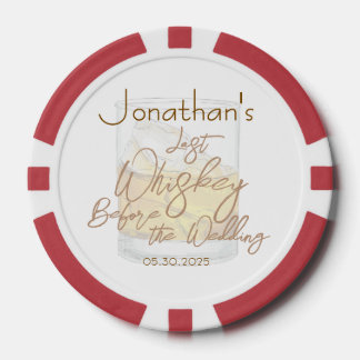 Whiskey Wedding Bachelor Party Pokerchips