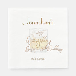 Whiskey Wedding Bachelor Party Serviette