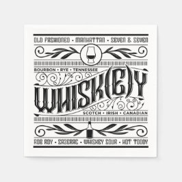 Whiskey / Whisky Napkin Serviette