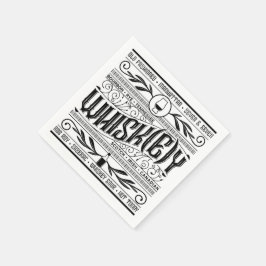 Whiskey / Whisky Napkin Serviette
