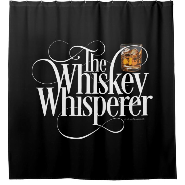 Whiskey Whisperer Duschvorhang (Vorderseite)
