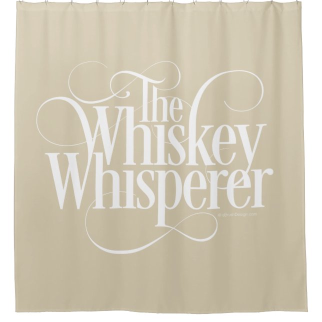 Whiskey Whisperer Duschvorhang (Vorderseite)
