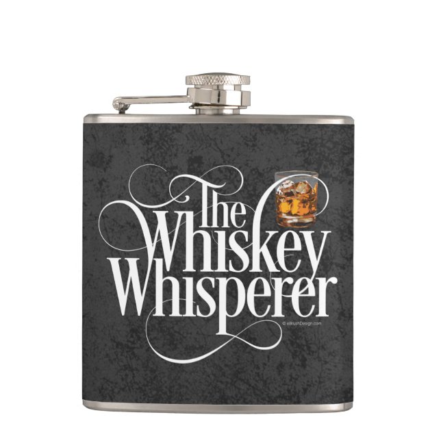 Whiskey Whisperer Hip Flask Flachmann (Vorderseite)