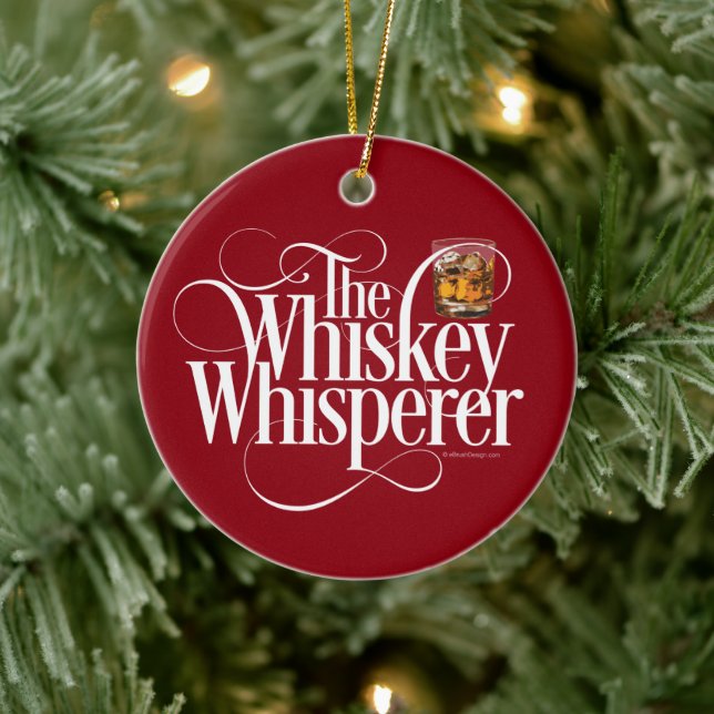 Whiskey Whisperer Keramik Ornament (Baum)