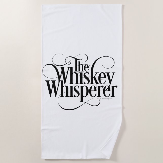Whiskey Whisperer Strandtuch (Vorderseite)