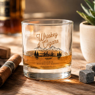 Whiskey & Zigarren Junggesellenabschied Ferienhaus Whiskyglas