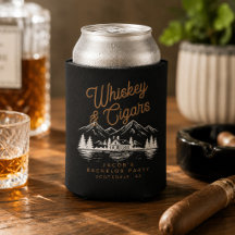 Whiskey & Zigarren Junggesellenabschied Hütte am S