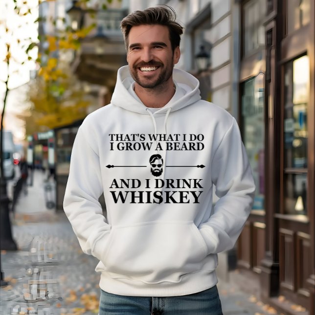 Whiskey-Zitate mit lustigen bärtigen Redewendungen Hoodie (Von Creator hochgeladen)