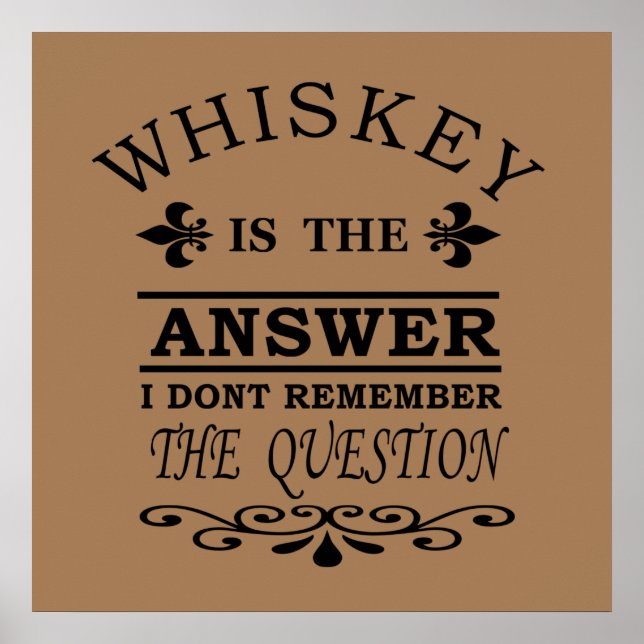 Whiskey-Zitate Poster (Vorne)