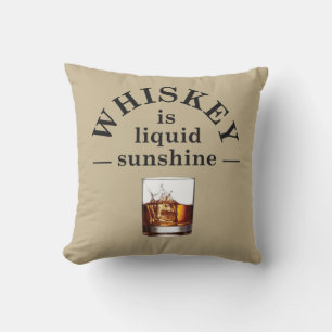 Whiskey zitiert lustige Redewendungen zum Trinken Kissen