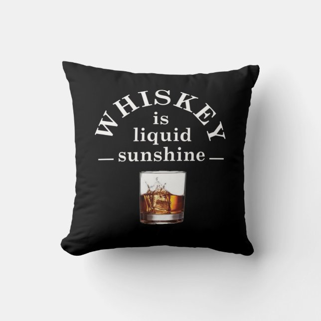 Whiskey zitiert lustige Redewendungen zum Trinken Kissen (Vorderseite)