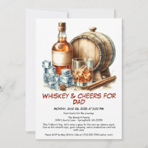 Whisky & Acclamations pour Papa – Invitation pour