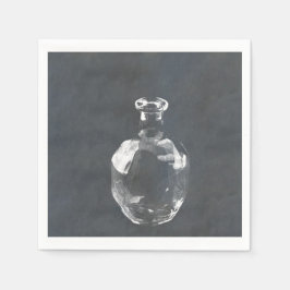 Whisky Flasche Serviette