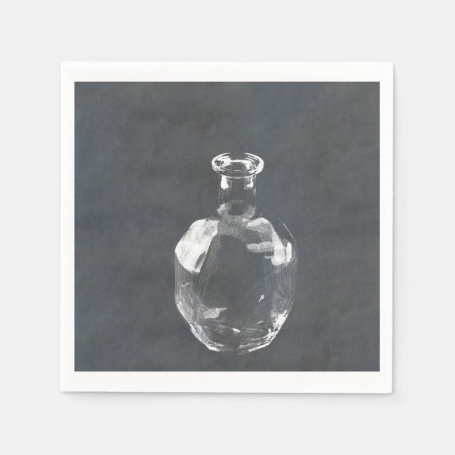 Whisky Flasche Serviette (Vorderseite)