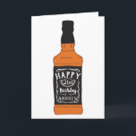 Whisky-Flaschen-21. Geburtstags-Whisky-Liebhaber Karte<br><div class="desc">Diese Karte kennzeichnet eine zeichnende Artillustration einer Whiskyflasche. Der Aufkleber der Flasche ist bereit zu Ihnen, Ihre eigenen Informationen auszufüllen, um eine personalisierte Geburtstagskarte herzustellen, die für jemand perfekt ist, das einen 21. Geburtstag feiert oder für jedermann, das die Lieben, die Whisky trinken. Benutzen Sie die Schablonenfelder, um Ihren eigenen...</div>