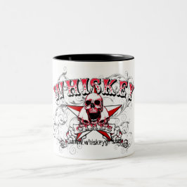 Whisky-Mädchen-Schädel-Tasse Zweifarbige Tasse