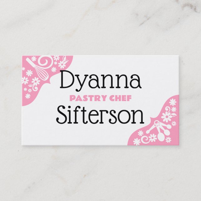 Whisky Messlöffel Baker Koch Visitenkarte (Vorderseite)