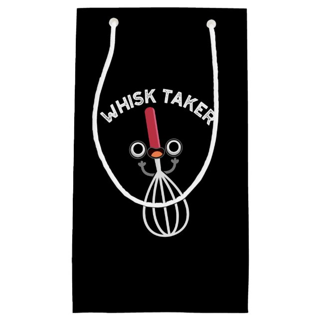 Whisky nehmen lustige Backpuppe Dark BG Kleine Geschenktüte (Vorderseite)