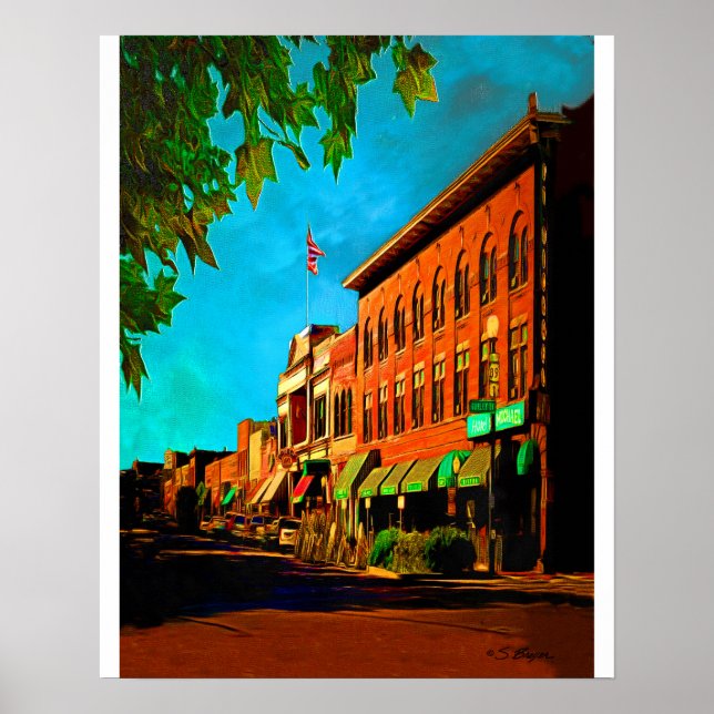 "Whisky Row Prescott" "Prescott Art" Poster (Vorne)