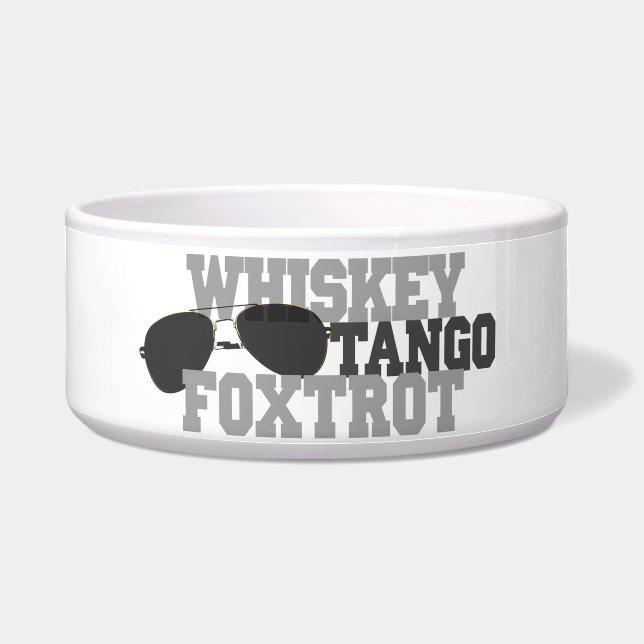 Whisky-Tango Foxtrot - Luftfahrt-Gläser Napf (Vorderseite)