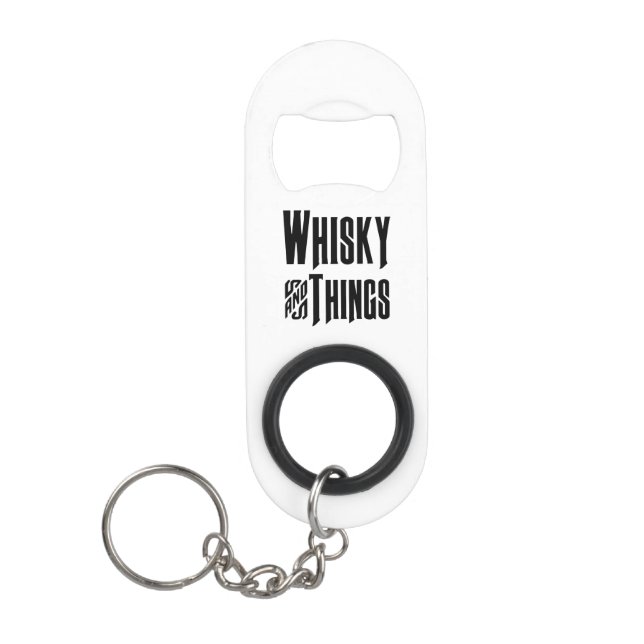 Whisky und Dinge Stabloser Stahl Flaschenöffner (Vorderseite)