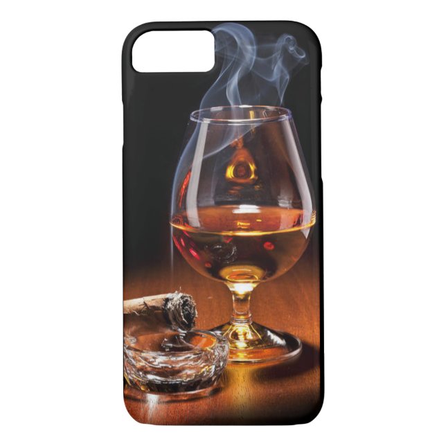 Whisky und Zigarre Case-Mate iPhone Hülle (Rückseite)