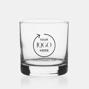 Whisky Verre à Whiskey avec Logo & Texte Personnalisé
