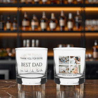 Whisky Verre à Whiskey Personnalisé Meilleur Papa Moderne