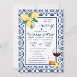 Whisky & Wine Mediterrane Dusche Einladung