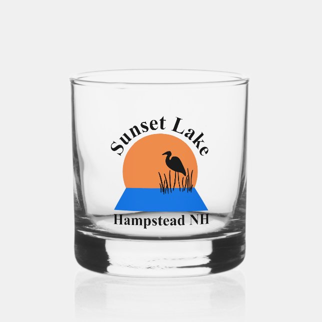 Whiskyglas Sunset Lake (Vorderseite)