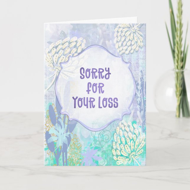 Whisper of Flowers - Carte de Sympathie Pastels do (Devant)