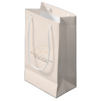 Whisper Pink Elegant Minimalistisches Monogramm